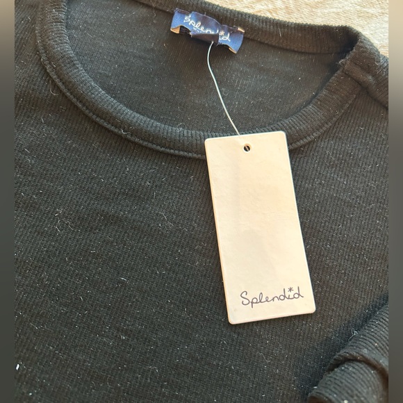 Splendid Isabella Eyelash Shimmer Long Sleeve Tee - Picture 6 of 9